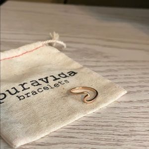 Pura Vida Lil Wave Rose Gold Ring